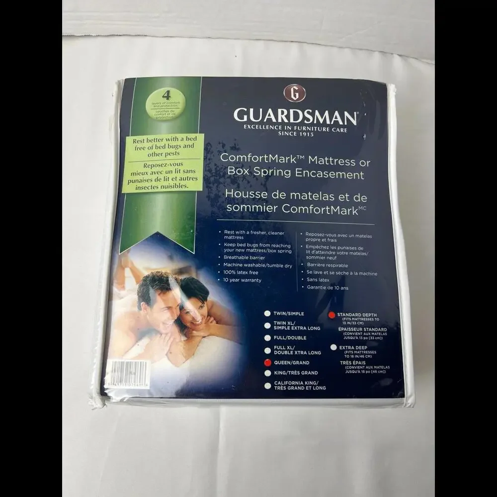 Guardsman‎ ComfortMark Mattress or Box Spring Encasement Bed Size Queen